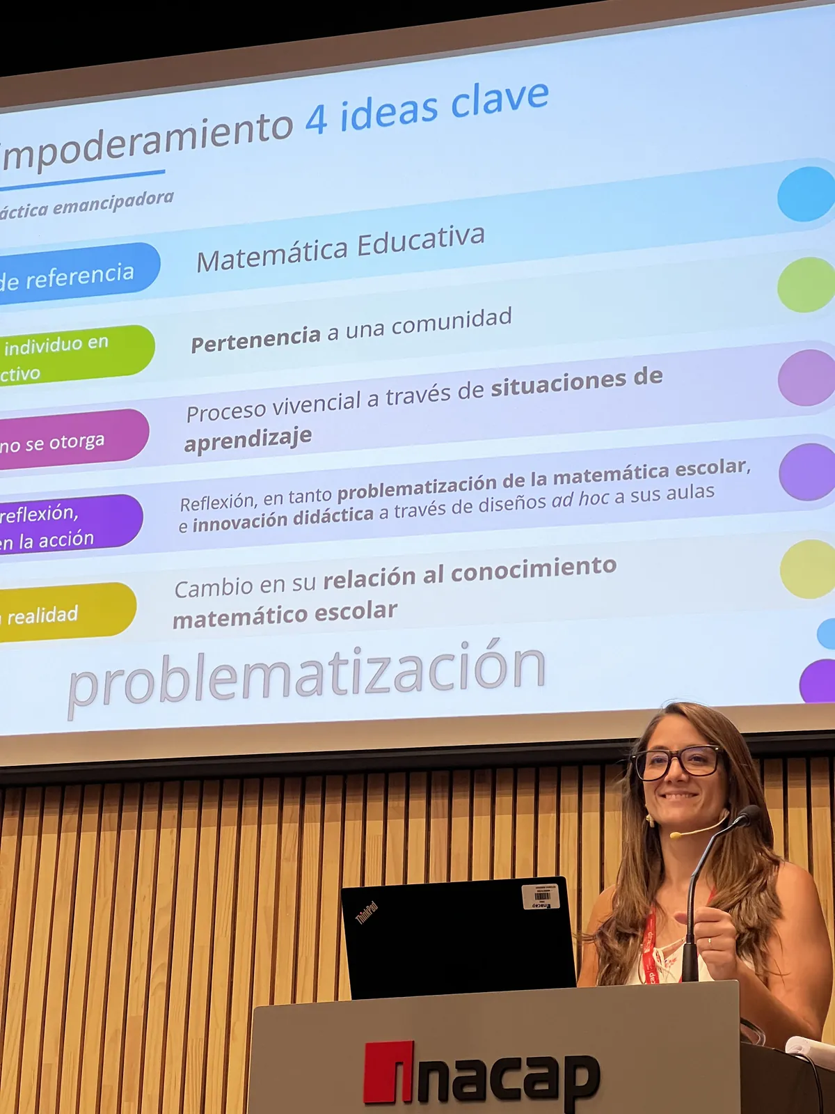 Exposición sobre la problematización de la matemática escolar — etapa de investigación